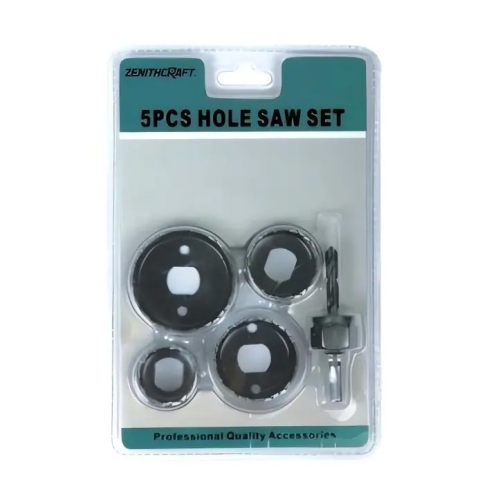 5PC High Carbon Steel Hole Saw Kit