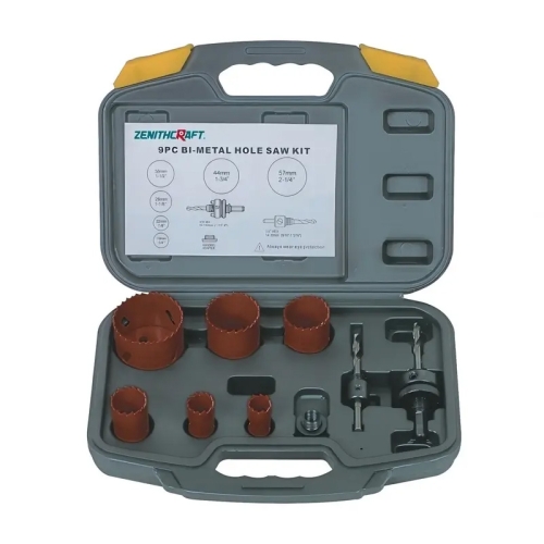 9PC Bi Metal Hole Saw Set