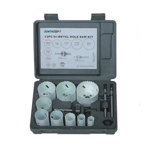 Bi Metal Hole Saw Kit 13PC