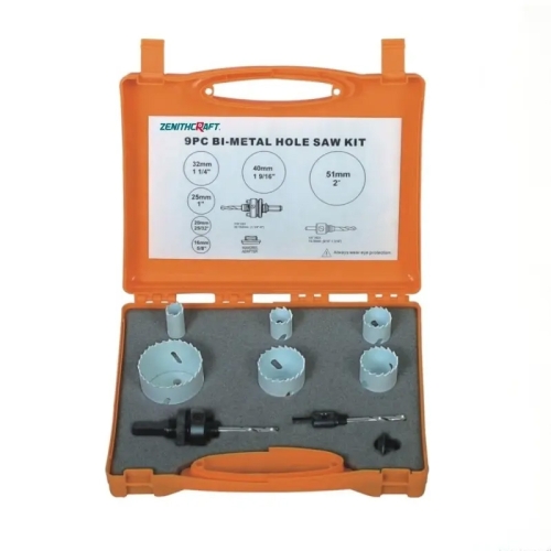 9PC Bi Matel Hole Saw Set